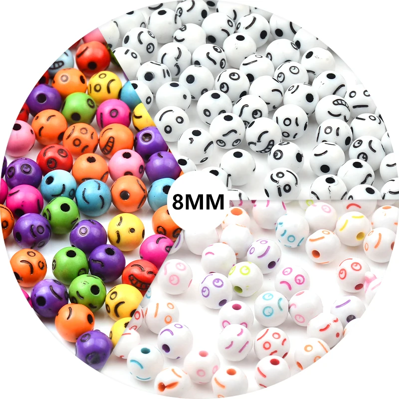 8 мм акриловые яркие разноцветные искусственные бусины изготовление ювелирных