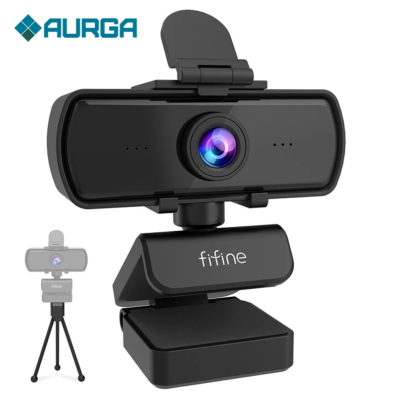 

FIFINE 1440p Full HD PC Webcam with Microphone, tripod, for USB Desktop & Laptop,Live Streaming Webcam for Video Calling-K420