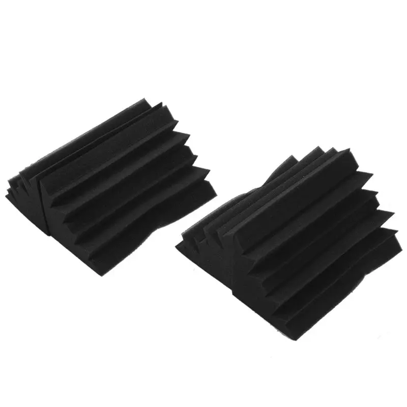 

4 Pack 4.6 x 4.6 x 9.5 inch Corner Bass Trap Acoustic Studio sponge Absorbers
