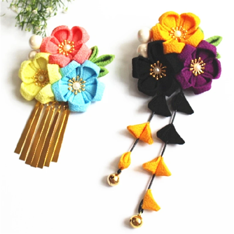 1 шт. заколка для волос в японском стиле с кисточками ханьфу кимоно аксессуары
