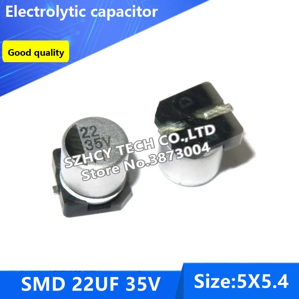 

100 шт. SMD 22 мкФ 35V 5*5,4 электролитический конденсатор