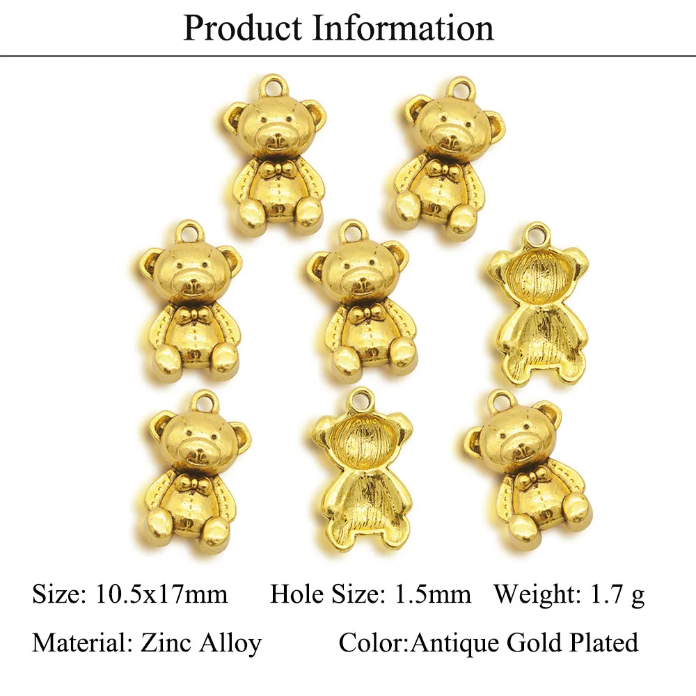 5/15 шт./лот Очаровательные Подвески в виде животных для изготовления ювелирных