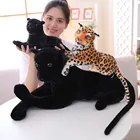 Реалистичные леопардовые мягкие дикие животные, имитация белого тигра, Ягуара, кукла, подарок для детей на день рождения