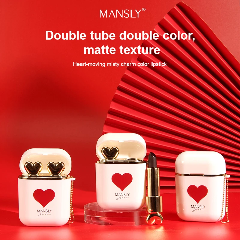 

Creative Headset Lipsticks Set Matte Non Fading Lipstick Easy To Carry Long Lasting Lips Makeup Cosmetics TSLM1