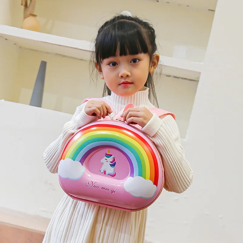 Милые детские сумки из ЭВА для малышей радужные Детские рюкзаки мальчиков и