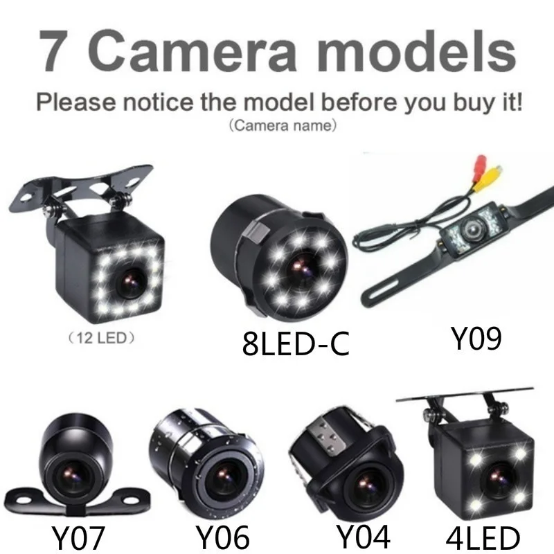 Автомобильная камера заднего вида универсальная для парковки 8