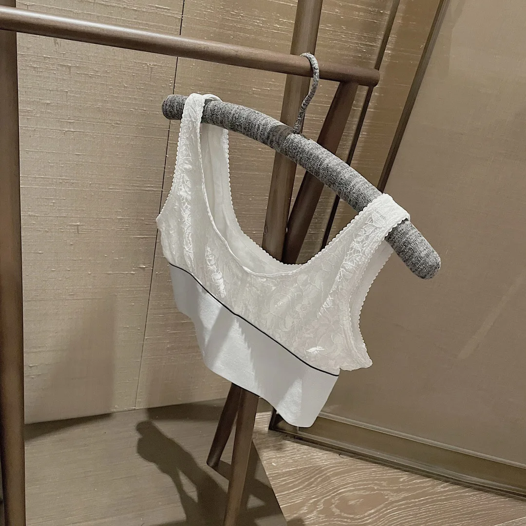 

Women's 2021 summer fashion lace tight stretch stitching sexy vest ladies