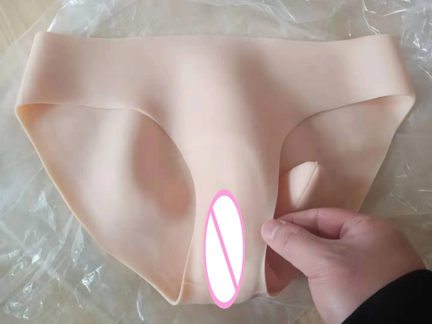 Silicone Fake Vagina Underwear Panties Men Penetratable Vagina Boxer Briefs for Crossdresser Transgender Shemale Gaff Soft Tits