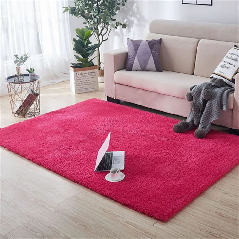 Супермягкий плюшевый теплый коврик для ванной с эффектом памяти душа 9 цветов