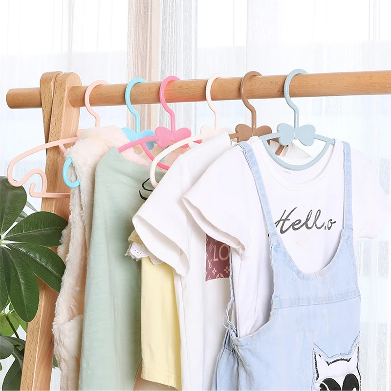 

5/10/20pcs Kids Clothes Hanger Racks Household Portable Display Hangers Hook Windproof Children Baby Coats Clothing Hanger