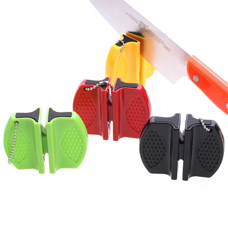 

Portable Mini Knife Sharpener Sharpening Tool Easy Safe To Sharpens Kitchen Chef Knife Camping Hiking Household Sharpening Stone