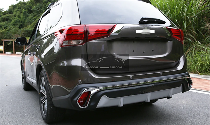 Front+Rear Bumper Protector Sill Plate Cover Trunk Guard Trim For Mitsubishi Outlander 2016 2017 2018 Car Styling Protect | Автомобили и