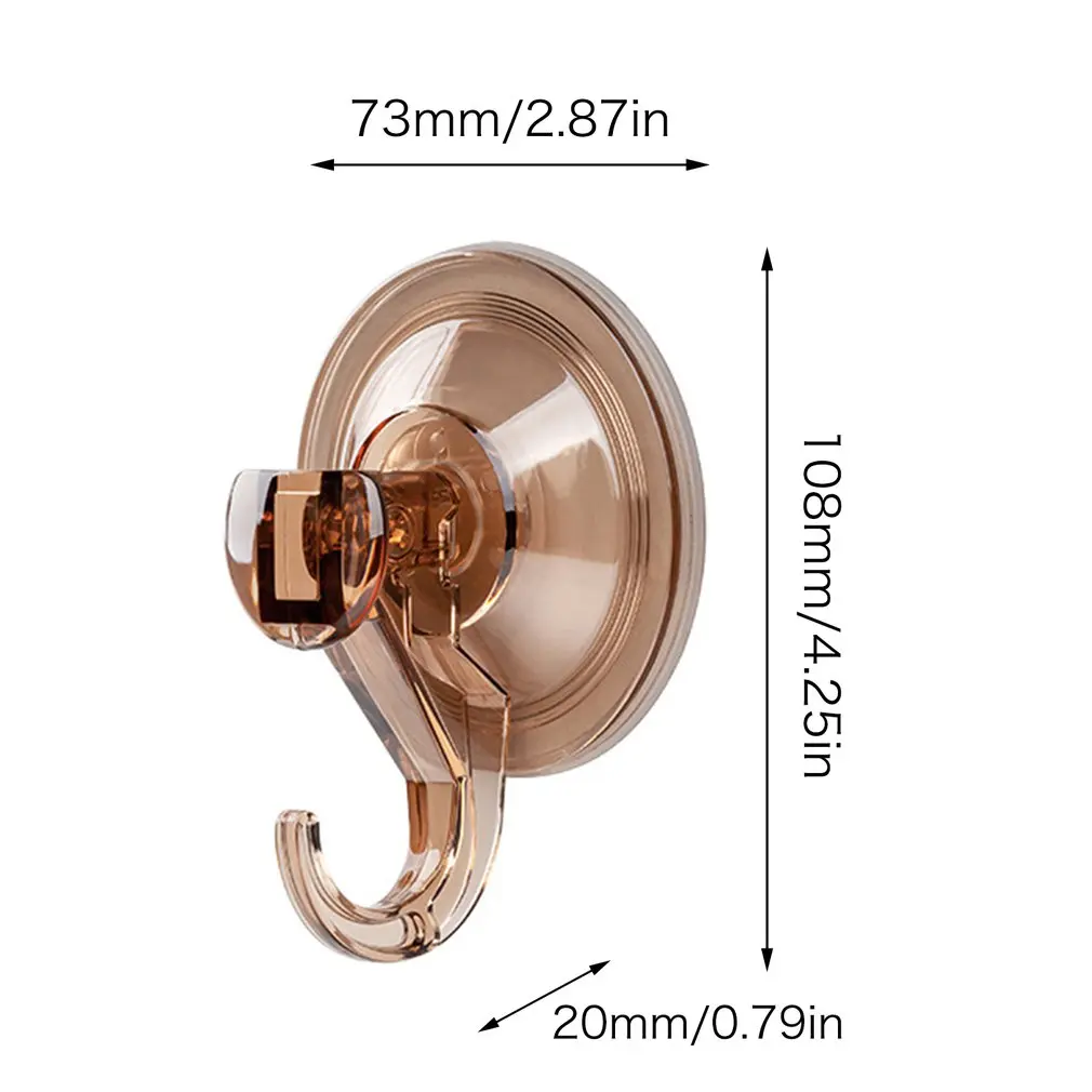 

Bathroom Kitchen Wall Amber Strong Suction Cup Hook Ring Hangers Vacuum Sucker Clothes Towel Organizer