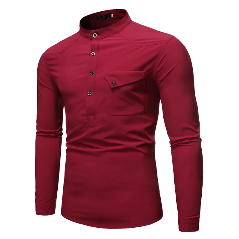 

Рубашка мужская с отложным воротником, модная деловая блуза в клетку, с длинными рукавами, на пуговицах, с буквенным/полосатым принтом, одно...