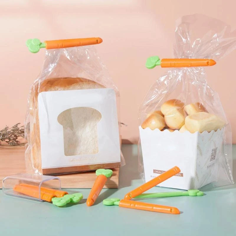 

5/10/20Pcs Carrot Food Bag Sealing Clip Fresh-Keeping Clamp Sealer for Food and Snack Bags Kitchen TN88