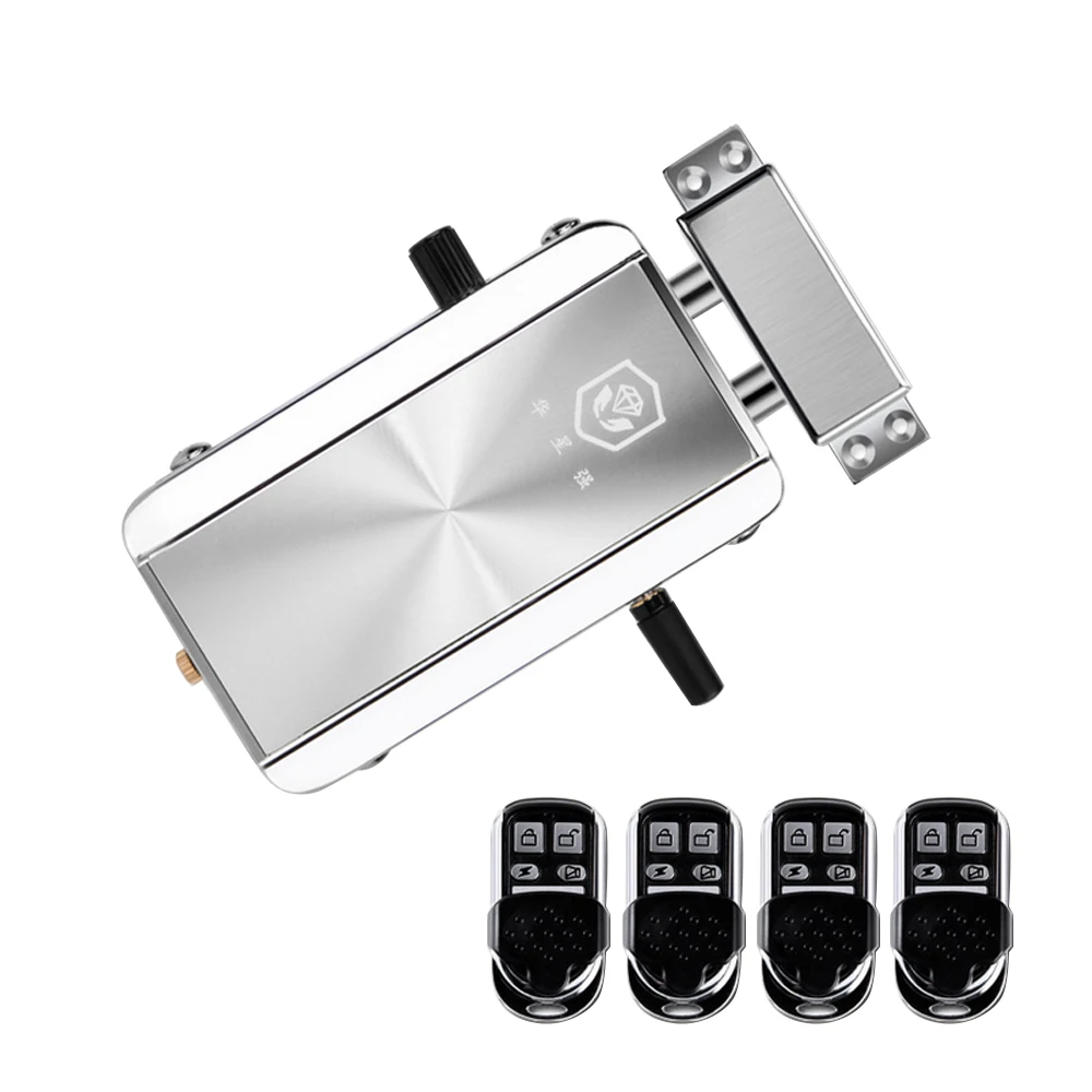 kit 2 4/2Key беспроводной невидимый замок без ключа Электронный анти-тифт дверной замок с 4 пультами дистанционного управления без usb conject - Цвет: kit 2