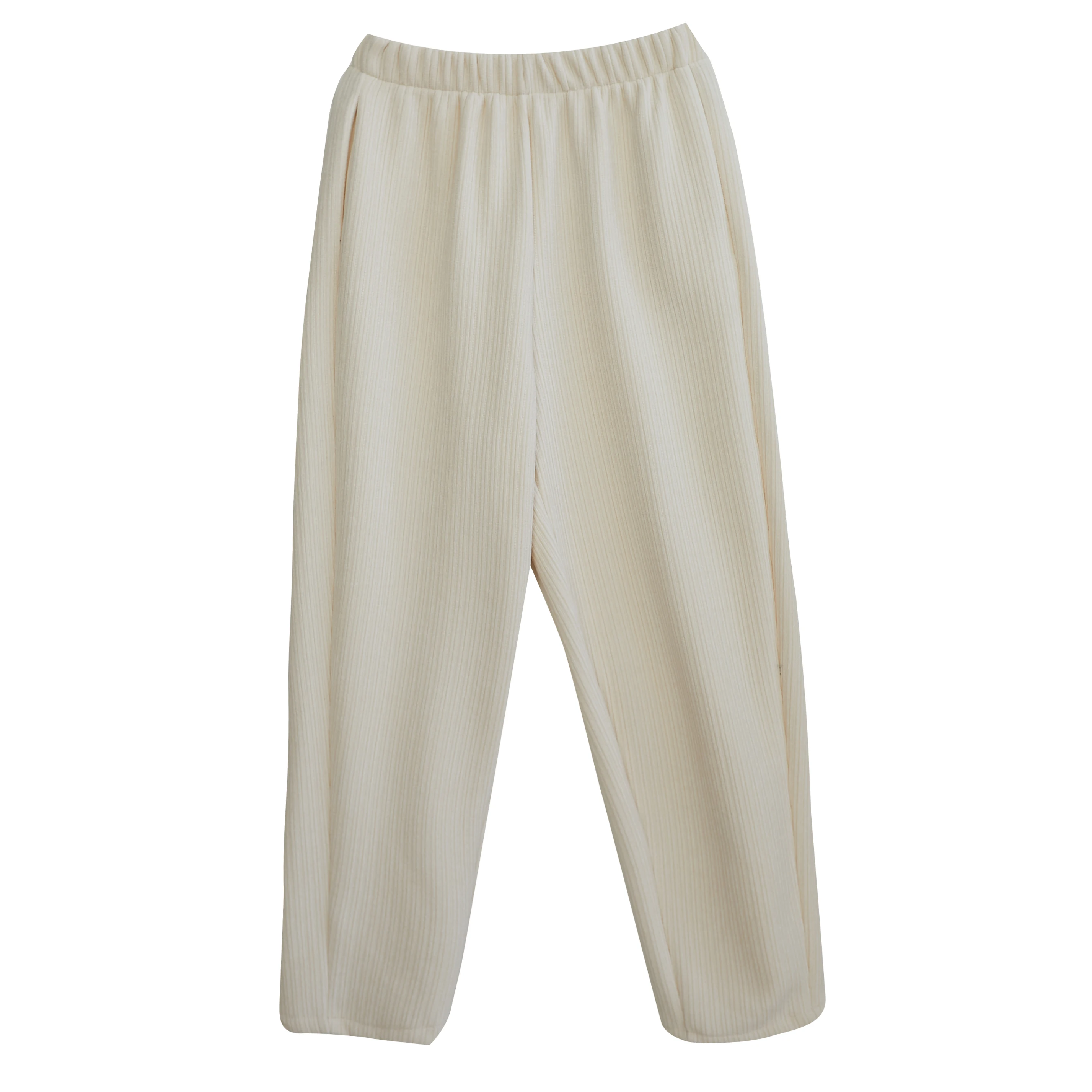 

Fleece-Lined Thick Corduroy Pants Winter Artistic Retro Elastic Waist Slimming Harem Pants Loose Casual Trousers Women