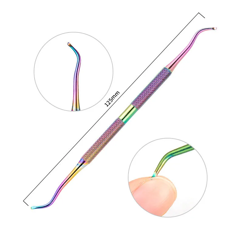 

Двусторонний инструмент для удаления кутикулы, из нержавеющей стали, 1 шт.