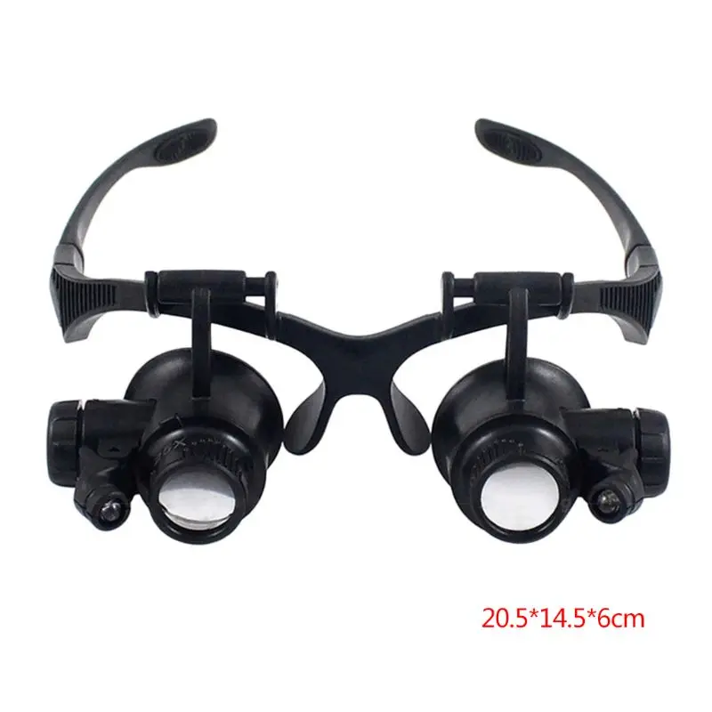 

Кронштейн для увеличительного стекла с 2 светодиодный ными лампами и 6 сменными линзами 10X 15X 20X 25X