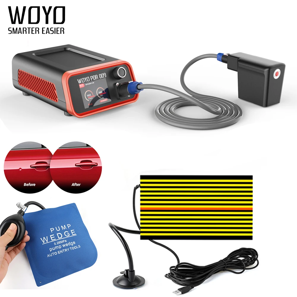 melhor Woyo Pdr009 Alta Precisão Corpo De Alumínio Do Carro Paintless Dent Repair Tool Hotbox Folha De Metal Do Carro Dent Extrator Removendo Mossas Carro