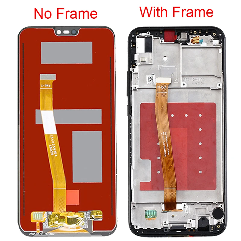 2280*1080 Оригинальный ЖК дисплей для Huawei P20 Lite LCD с рамкой сенсорный экран сборка ANE LX1