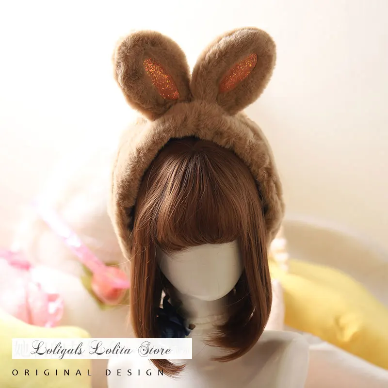 

Sweet Winter Ear Muffs with Bunny Ear