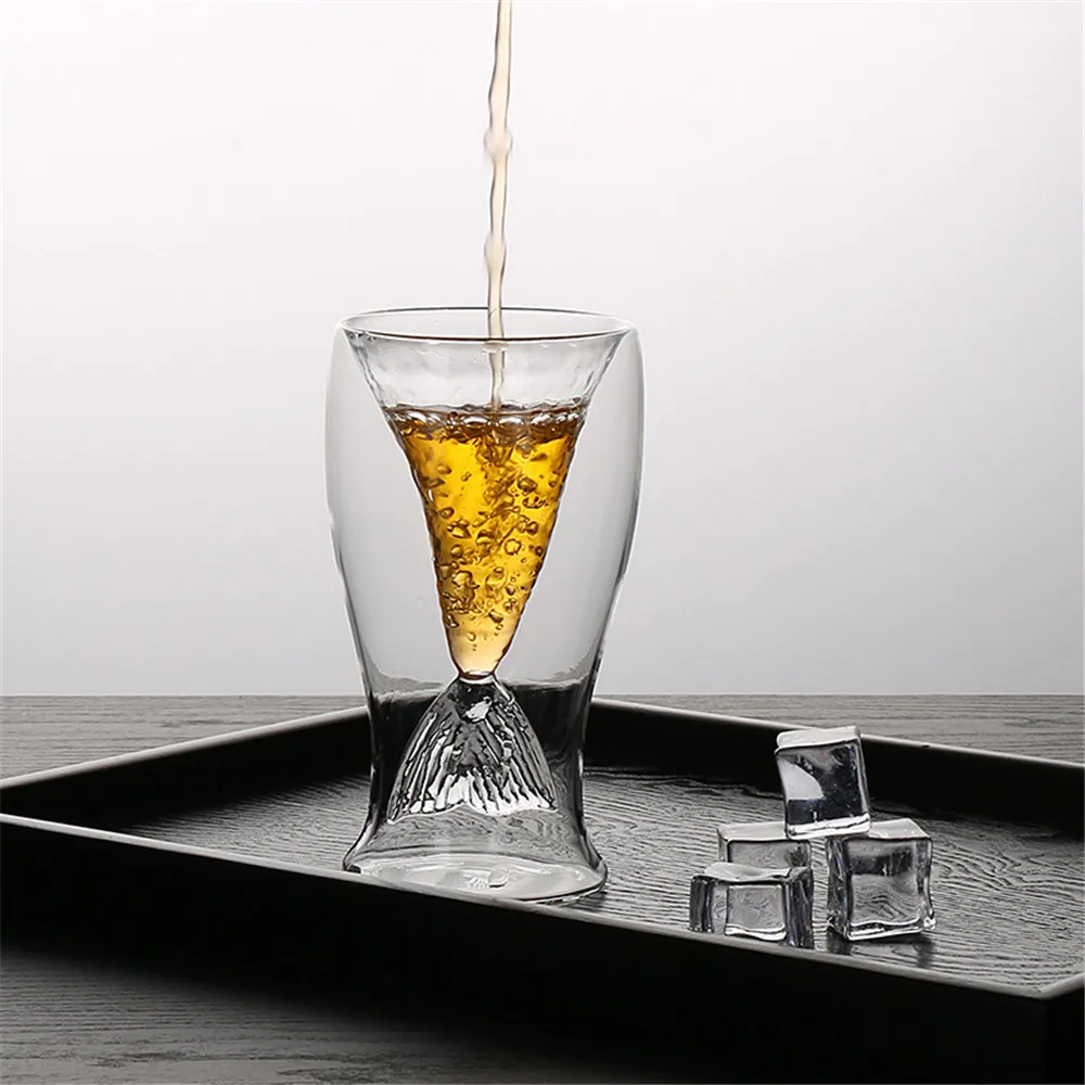 Роскошный бессвинцовый бокал русалки для вина чашка молока чая кофе сока