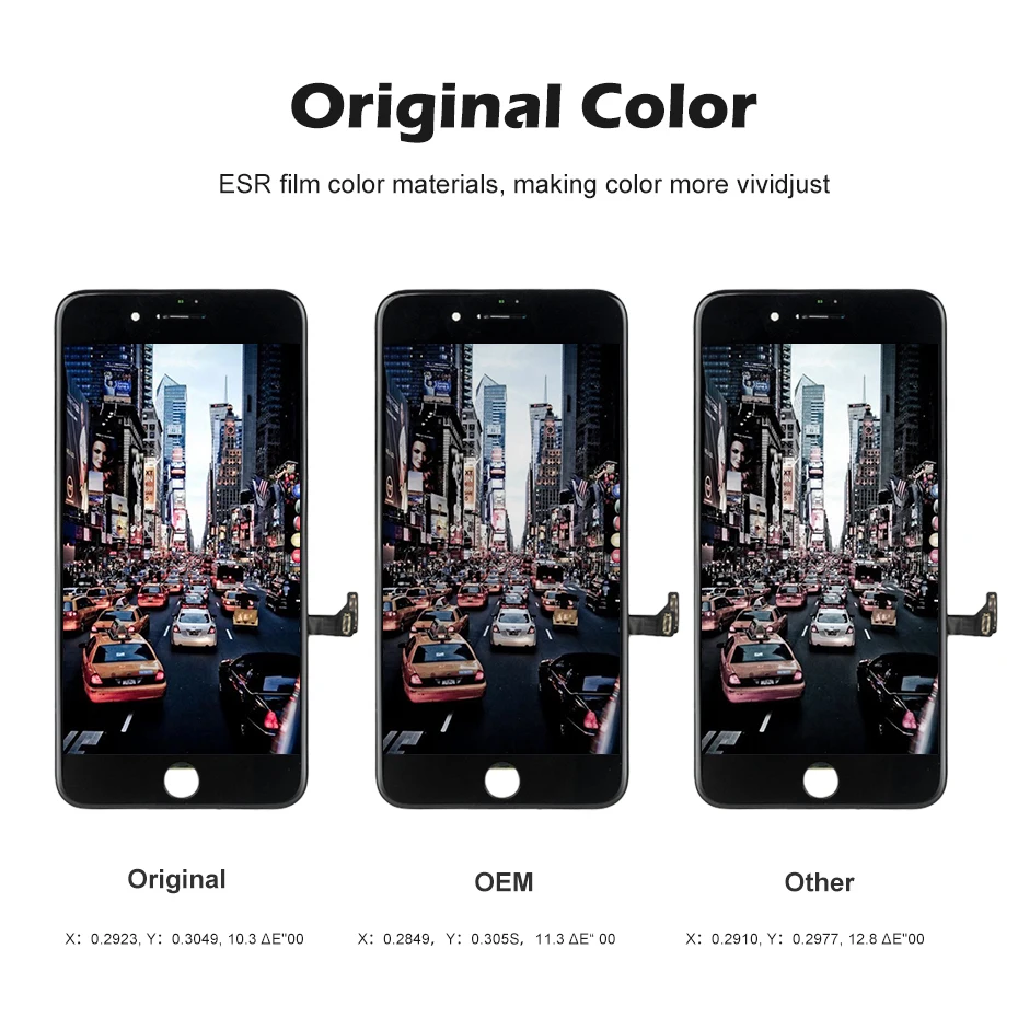 Дисплей с дигитайзером в сборе для iPhone 6 6S Plus LCD Отличный 3D тачскрин Идеальный тон 7