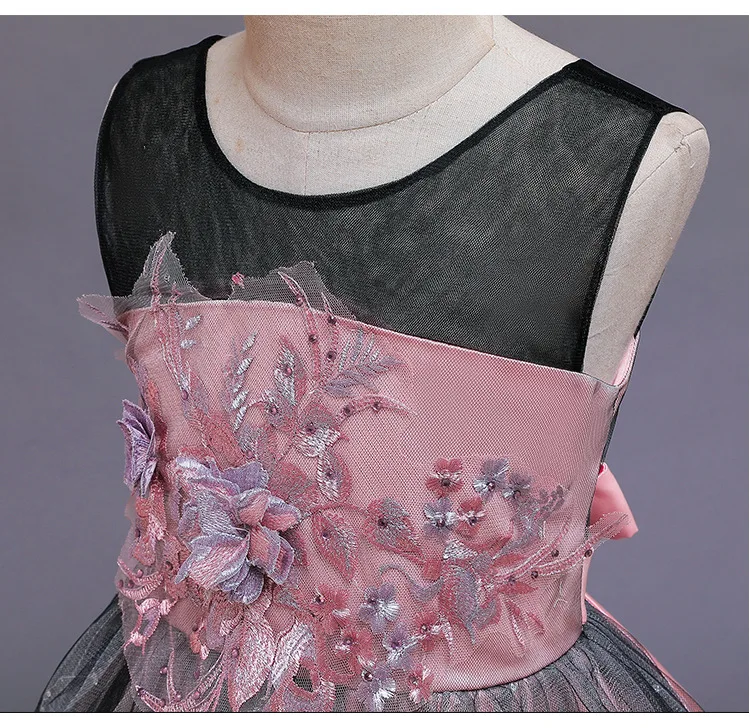 Элегантное платье принцессы для девочек вечернее праздничное летние детские