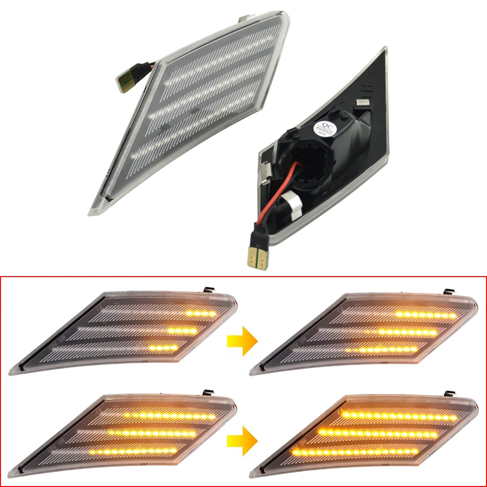 Dynamic Side Marker Turn Signal Light Sequential Blinker Lamp For Subaru BRZ Scion FR-S Toyota FT86 2013-2019 SC2554100 |