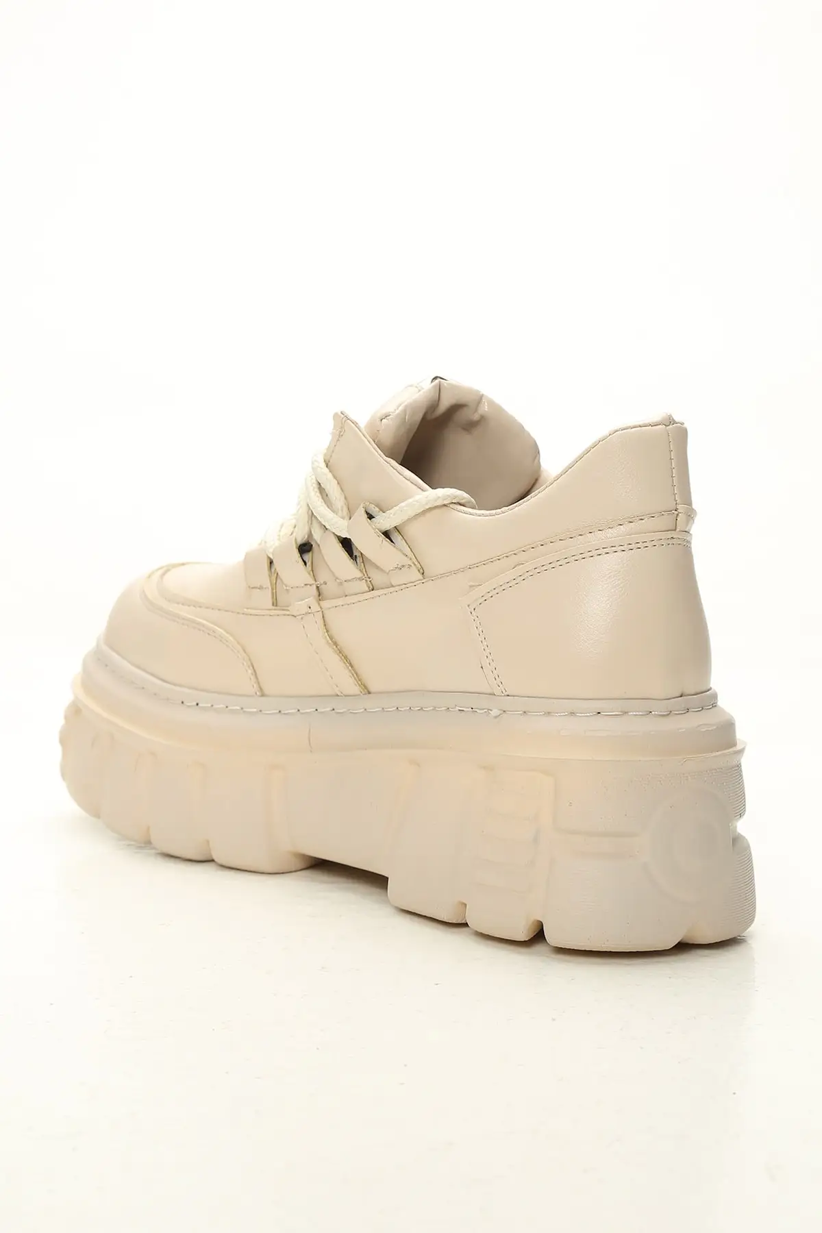 

SarEn Women Beige High Bottom Casual Shoes