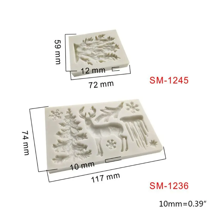 Рождественская тема лось снеговик помадка конфеты форма для сахарной пасты