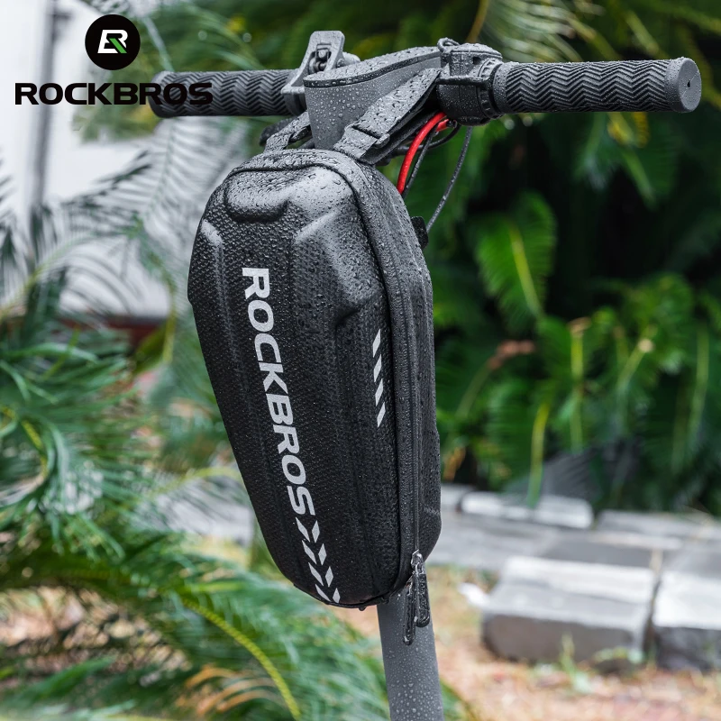 

ROCKBROS Hard Shell Scooter Bag Waterproof MTB Road Bike Front Frame Bag Large Capacity Electric Folding Bicycle Accessories