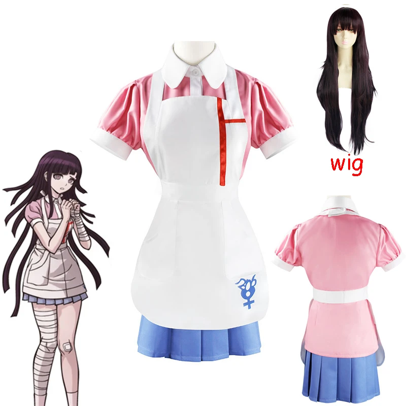 Женский костюм для косплея Микан цумики из аниме данганронпа ронпа 2 парик