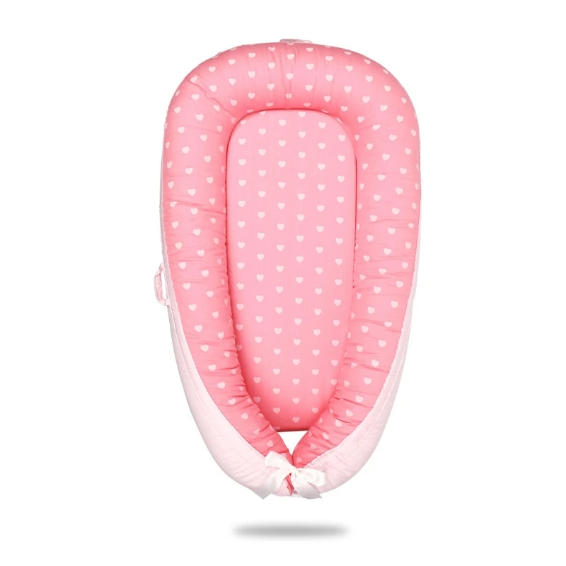 

Baby Lounger Bed Sleeping Nest Bassinet Newborn Cotton Breathable Portable Crib