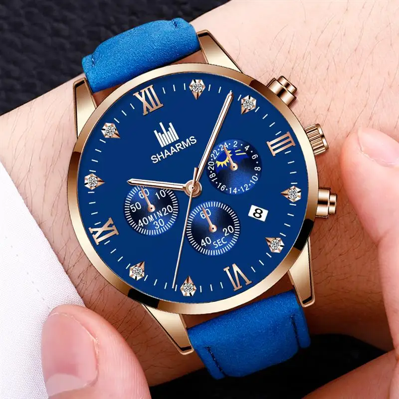 2019 модные повседневные мужские часы из нержавеющей стали аналоговые кварцевые с