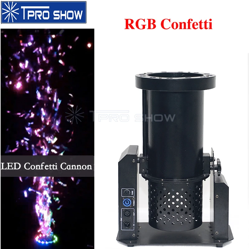 RGB цвета сияющие 1200 Вт конфетти машина Dmx сценический специальный эффект бумага