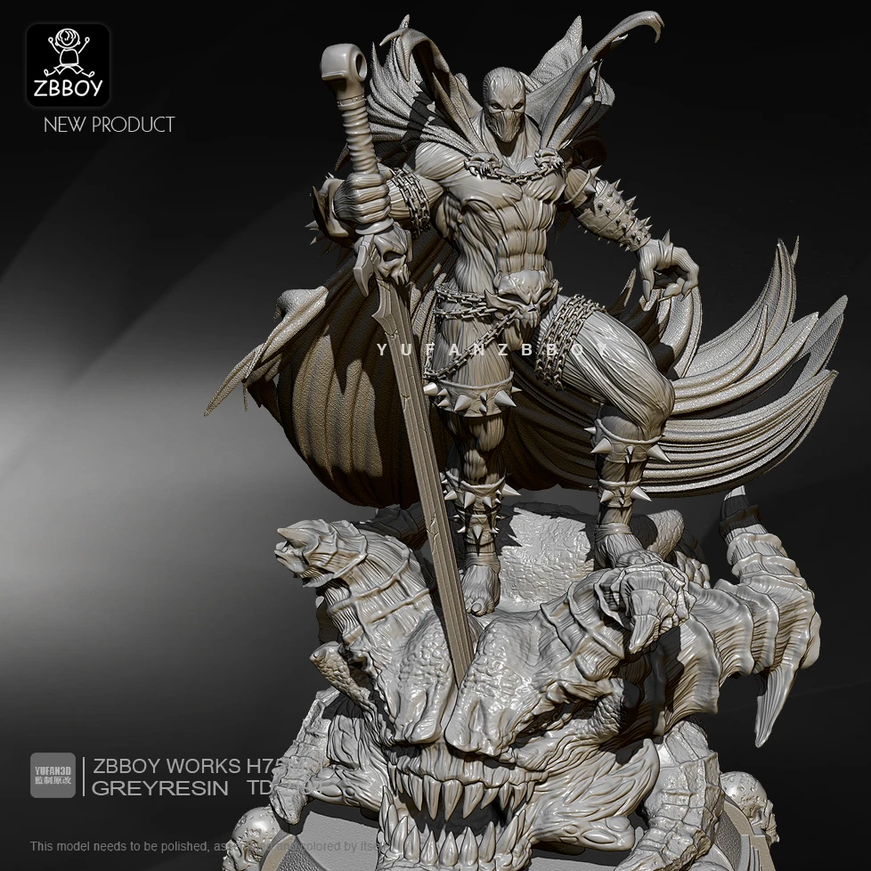 Набор фигурок из смолы 75мм1/24 праведный мессенджер самособранный с рисунком для