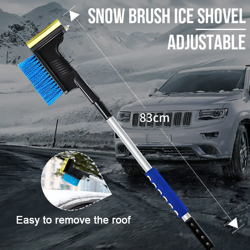

Multifunction Snow Remover Shovel Detachable Adjustable 3 in 1 Brush Universal Tool Snow Shovel Ice Shovel