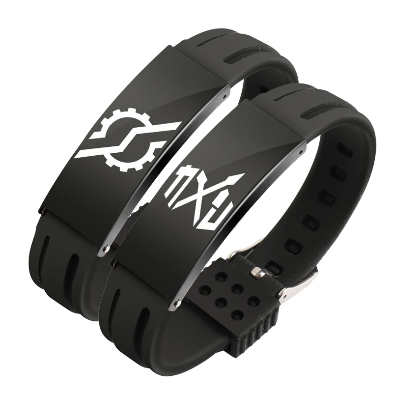 

Masked Rider Kamen Rider 01Zi-O Den-O build Kuuga Decade.w Black Bracelet Cosplay Bangle Silicone Bracelet