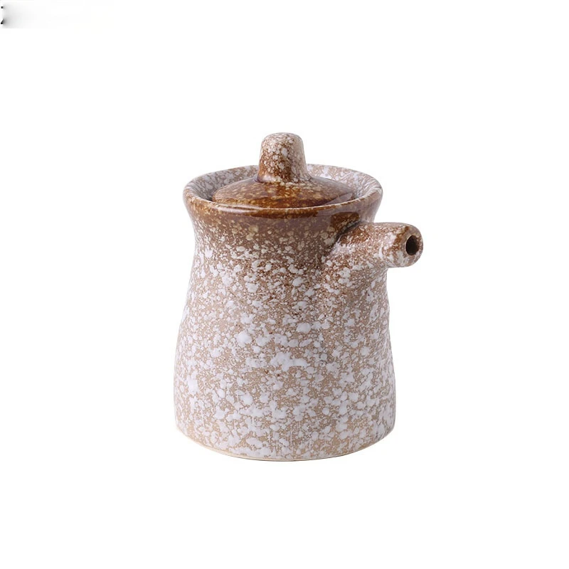 

Spice Jar Condiment Dispenser 160ml Ceramic Soy Sauce Vinegar Olive Oil Bottle Shaker Japanese Kitchen Utensils Seasoning Jar