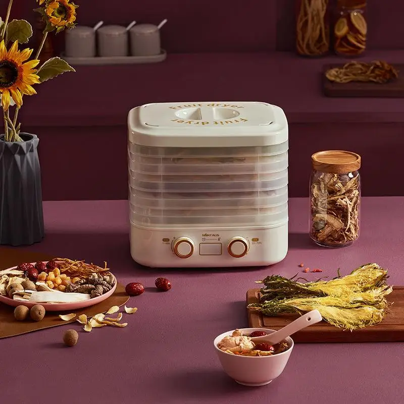 

220V 5 Layers Household Electric Food Dryer Pet Meat Drying Machine White/Green Color Available Vegetable Fruit Food Dehydrator