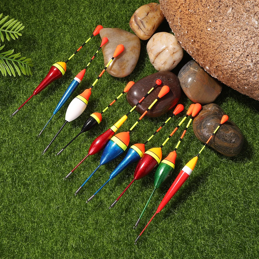 

5/10 Pcs Fishing Floats Set Buoy Bobber Fishing Light Stick Floats Fluctuate Mix Size Color float buoy For Fishing Accessories