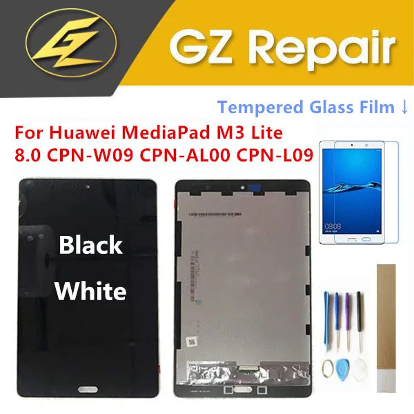 Для Huawei MediaPad M3 Lite 8 CPN W09 AL00 L09 / 10 BAH ЖК дисплей с сенсорным дигитайзером