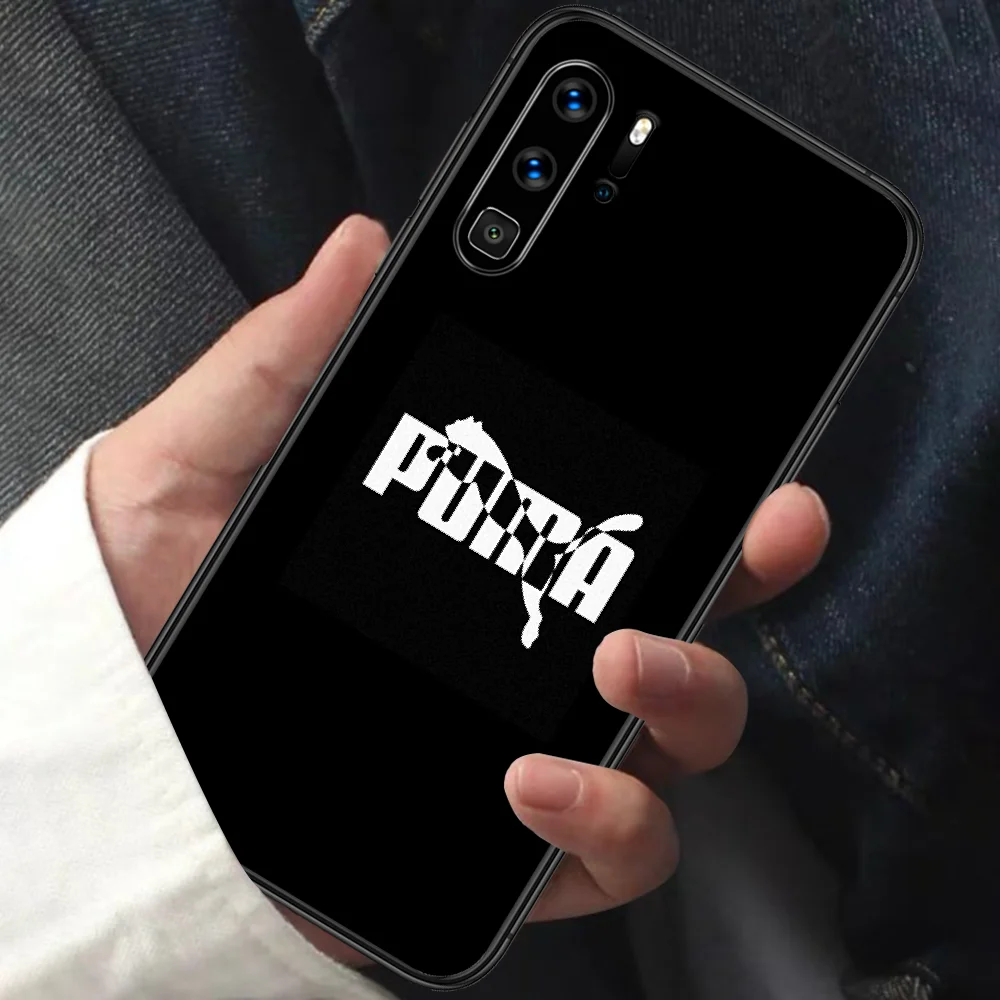 

Puma Sports Brand Phone Case For HUAWEI P 9 10 20 30 40 Lite smart Pro Z 2019 Nova 5T 6 7 i black Funda Luxury Hoesjes Fashion