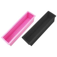 popular rectangle mold loaf diy cake baking silicone tools cold processing soap toast