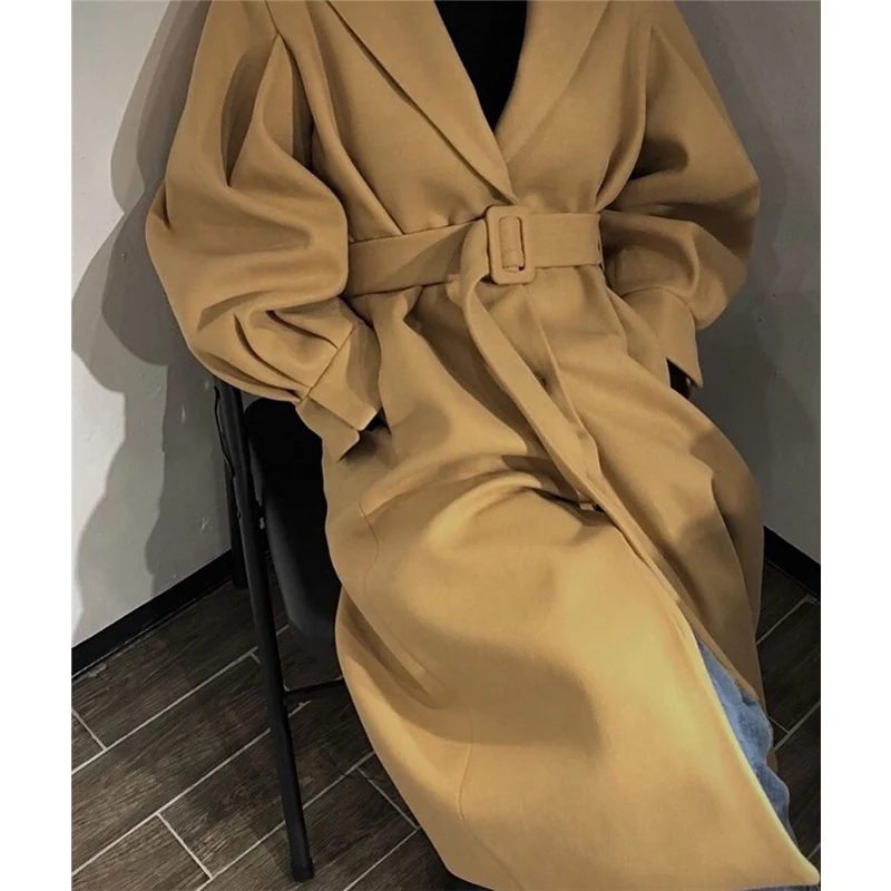 BGTEEVER модное шерстяное Женское пальто с поясом зимнее утепленное женское длинное