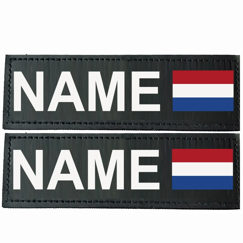 2 шт. Хроматическая этикетка для собаки K9 с ярким флагом | Дом и сад