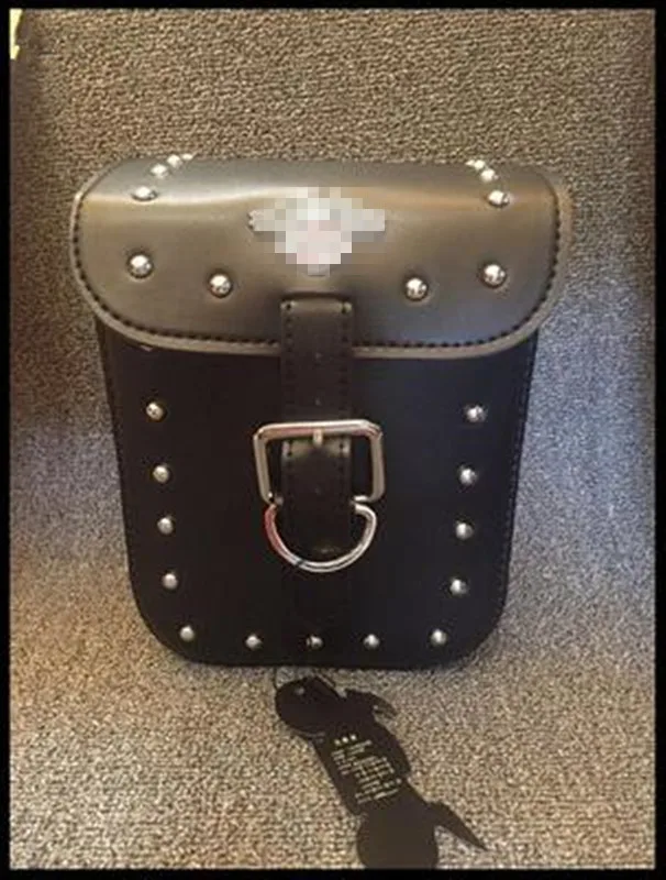 

Motorbike Side Tool Bag Motorcycle Front Bag Tail Bag Kit Side Bag PU Leather Waterproof Small Square Bag Riding Travelling Bag