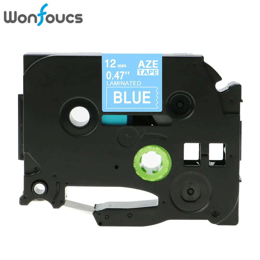 White on Blue Wonfoucs совместимый TZe231 Brother tze ленты tz231 tze-231 tz131 для P-сенсорный принтер PT-D210 12 мм ленты с лейблом этикетки кассеты - Цвет: White on Blue